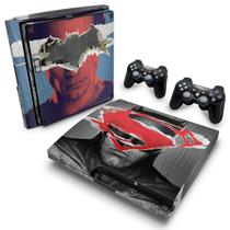 Adesivo Compatível PS3 Slim Skin - Batman Vs Superman