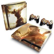 Adesivo Compatível PS3 Slim Skin - God Of War Ascension