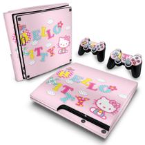 Adesivo Compatível PS3 Slim Skin - Hello Kitty