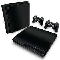 Adesivo Compatível PS3 Slim Skin - Preto Black Piano