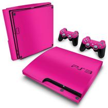 Adesivo Compatível PS3 Slim Skin - Rosa Pink