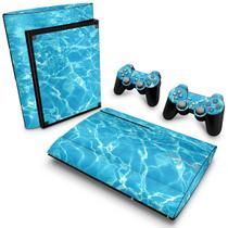 Adesivo Compatível PS3 Super Slim Skin - Aquático Água
