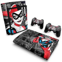 Adesivo Compatível PS3 Super Slim Skin - Arlequina Harley Quinn