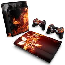 Adesivo Compatível PS3 Super Slim Skin - Fire Flower