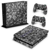 Adesivo Compatível PS4 Fat Skin - Camuflagem Cinza