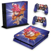 Adesivo Compatível PS4 Fat Skin - Dragon Ball Super Goku