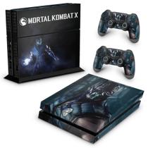 Adesivo Compatível PS4 Fat Skin - Mortal Kombat X - Sub Zero - Pop Arte Skins