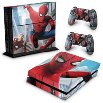 Adesivo Compatível PS4 Fat Skin - Spiderman - Homem Aranha Homecoming