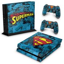 Adesivo Compatível PS4 Fat Skin - Super Homem Superman Comics