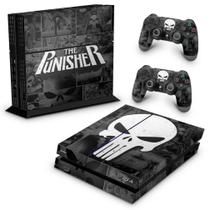 Adesivo Compatível PS4 Fat Skin - The Punisher Justiceiro Comics