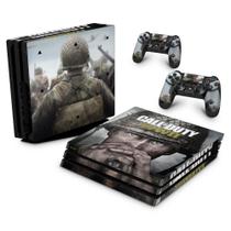 Adesivo Compatível PS4 Pro Skin - Call Of Duty Ww2