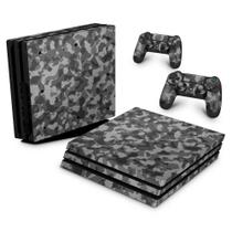 Adesivo Compatível PS4 Pro Skin - Camuflagem Cinza