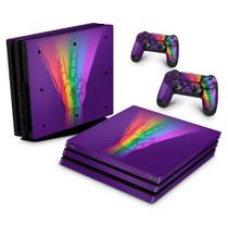 Adesivo Compatível PS4 Pro Skin - Rainbow Colors Colorido - Pop Arte Skins