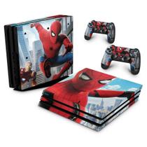 Adesivo Compatível PS4 Pro Skin - Spiderman - Homem Aranha Homecoming