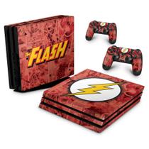 Adesivo Compatível PS4 Pro Skin - The Flash Comics - Pop Arte Skins