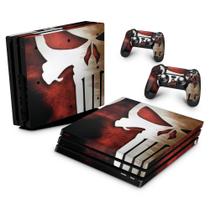 Adesivo Compatível PS4 Pro Skin - The Punisher Justiceiro