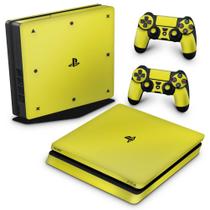 Adesivo Compatível PS4 Slim Skin - Amarelo