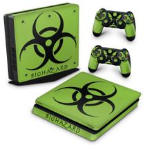 Adesivo Compatível PS4 Slim Skin - Biohazard Radioativo