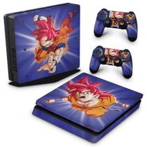 Adesivo Compatível PS4 Slim Skin - Dragon Ball Super Goku