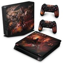 Adesivo Compatível PS4 Slim Skin - Ghost Of Tsushima