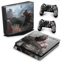 Adesivo Compatível PS4 Slim Skin - God Of War B