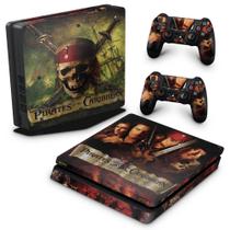 Adesivo Compatível PS4 Slim Skin - Piratas Do Caribe