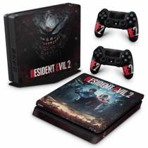 Adesivo Compatível PS4 Slim Skin - Resident Evil 2 Remake