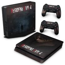 Adesivo Compatível PS4 Slim Skin - Resident Evil 4 Remake