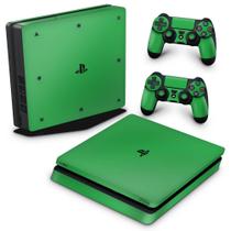 Adesivo Compatível PS4 Slim Skin - Verde Grama - Pop Arte Skins