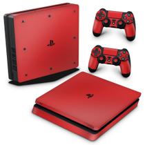 Adesivo Compatível PS4 Slim Skin - Vermelho