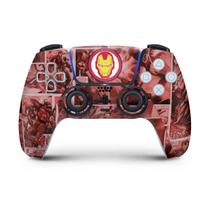 Adesivo Compatível PS5 Controle Playstation 5 Skin - Homem De Ferro Comics