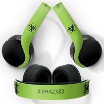 Adesivo Compatível PS5 Headset Pulse 3D Playstation 5 Skin - Biohazard Radioativo