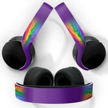 Adesivo Compatível PS5 Headset Pulse 3D Playstation 5 Skin - Rainbow Colors Colorido