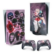 Adesivo Compatível PS5 Playstation 5 Skin - Arlequina Harley Quinn