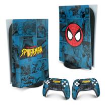 Adesivo Compatível PS5 Playstation 5 Skin - Homem-Aranha Spider-Man Comics
