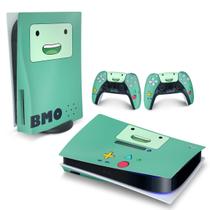 Adesivo Compatível PS5 Playstation 5 Skin Horizontal - BMO Hora de Aventura