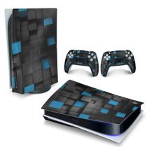 Adesivo Compatível PS5 Playstation 5 Skin Horizontal - Cubos