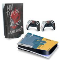 Adesivo Compatível PS5 Playstation 5 Skin Horizontal - Cyberpunk 2077 Bundle