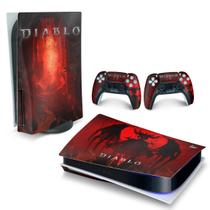 Adesivo Compatível PS5 Playstation 5 Skin Horizontal - Diablo IV 4 - Pop Arte Skins