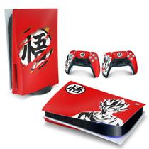 Adesivo Compatível PS5 Playstation 5 Skin Horizontal - Dragon Ball Goku Kaiô