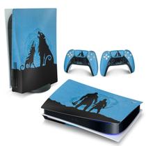 Adesivo Compatível PS5 Playstation 5 Skin Horizontal - God of War Ragnarok Edition