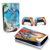 Adesivo Compatível PS5 Playstation 5 Skin Horizontal - Horizon Forbidden West
