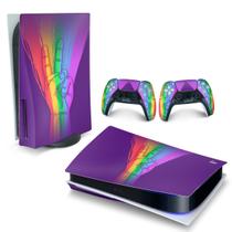 Adesivo Compatível PS5 Playstation 5 Skin Horizontal - Rainbow Colors Colorido