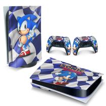 Adesivo Compatível PS5 Playstation 5 Skin Horizontal - Sonic