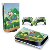 Adesivo Compatível PS5 Playstation 5 Skin Horizontal - Super Mario
