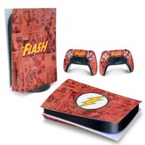 Adesivo Compatível PS5 Playstation 5 Skin Horizontal - The Flash Comics