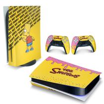 Adesivo Compatível PS5 Playstation 5 Skin Horizontal - The Simpsons