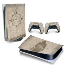 Adesivo Compatível PS5 Playstation 5 Skin Horizontal - Uncharted
