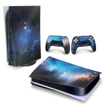 Adesivo Compatível PS5 Playstation 5 Skin Horizontal - Universo Cosmos