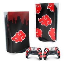 Adesivo Compatível PS5 Playstation 5 Skin - Naruto Akatsuki